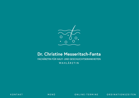 Die Website von Hautärztin Dr. Christine Messeritsch-Fanta